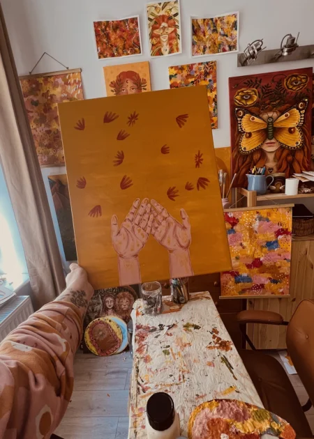 Obraz "Moc kreowania rozkwita we mnie" 40x50cm - obrazek 3