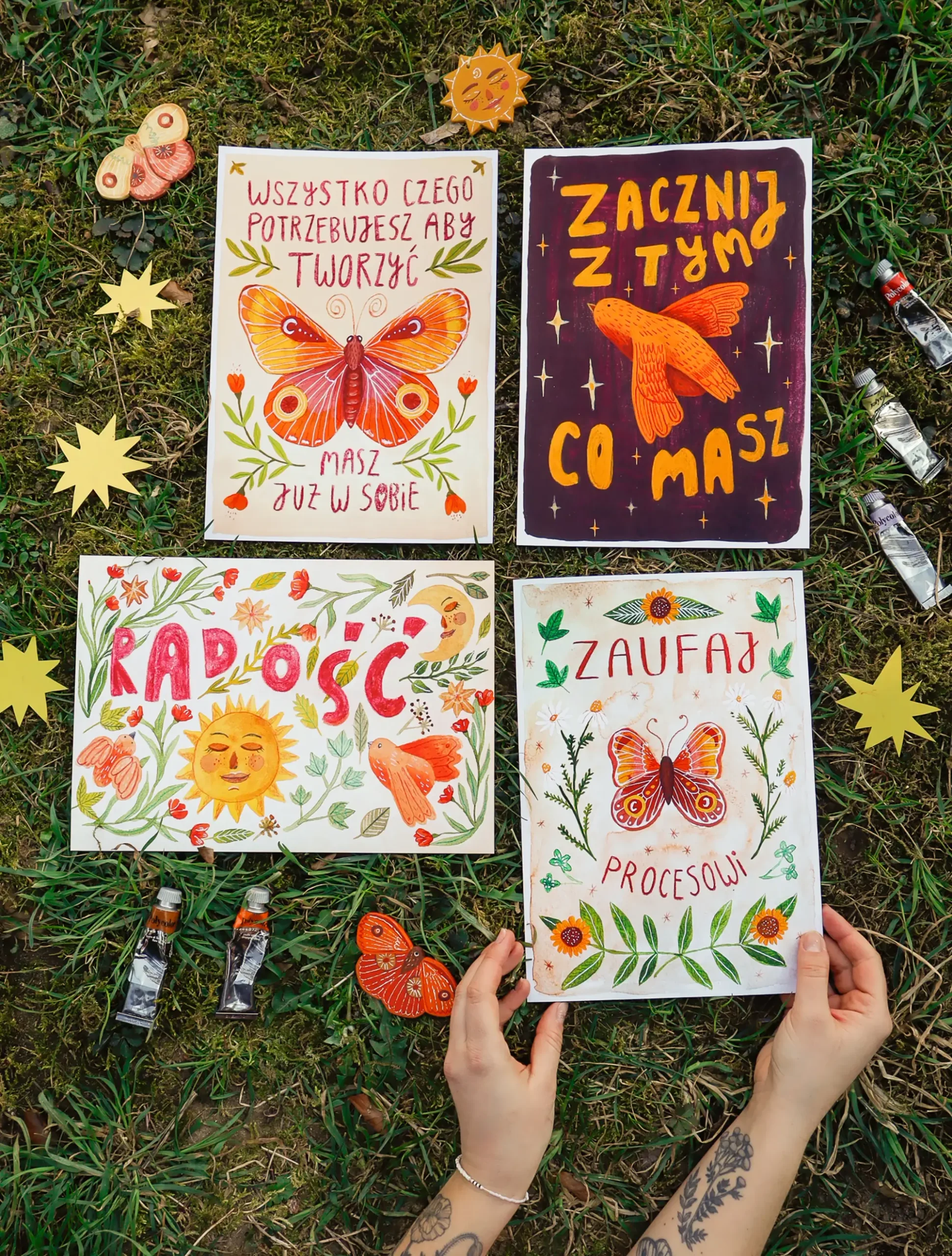 Zestaw plakatów „Czułe słówka”