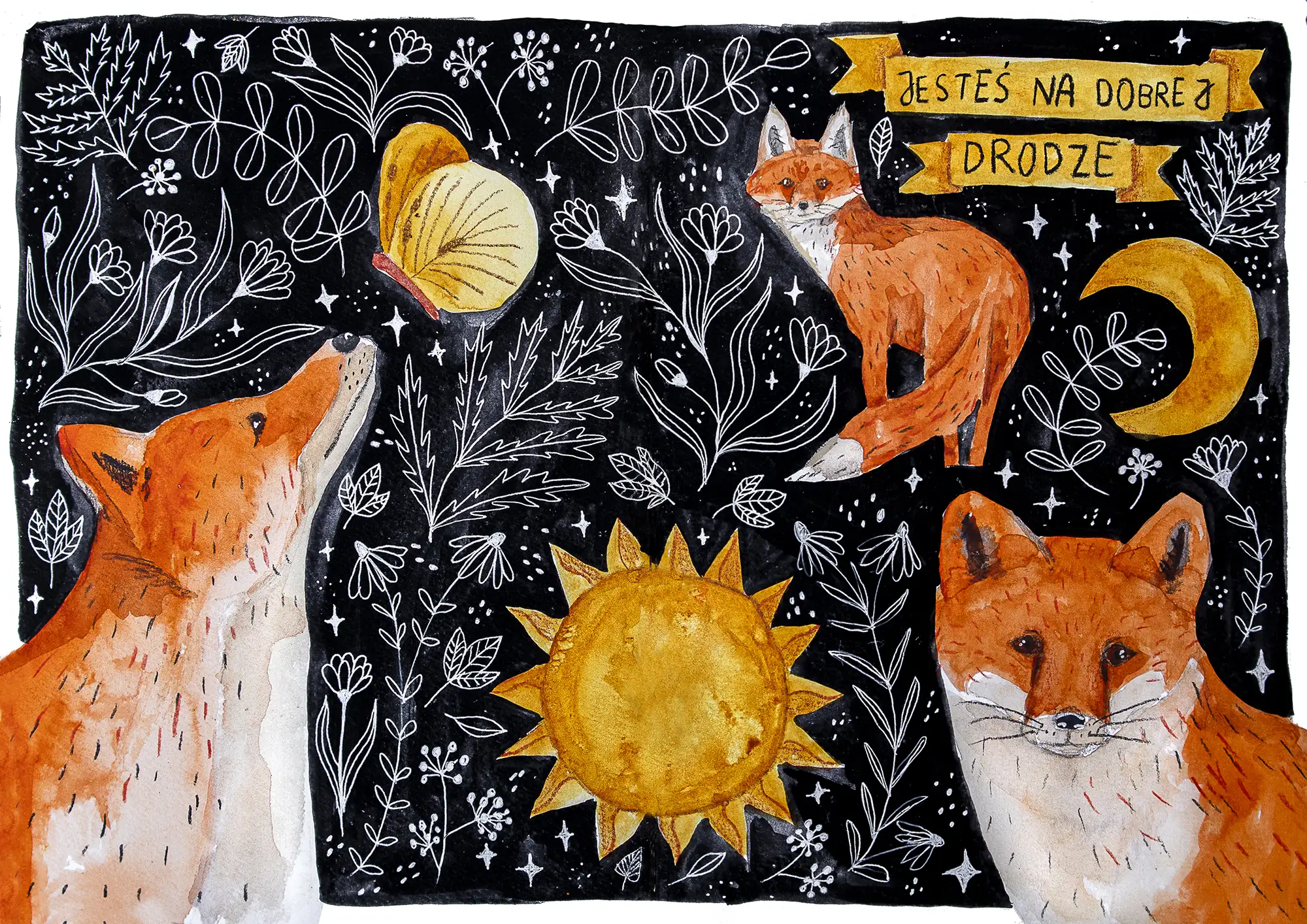 Plakat „Jesteś na dobrej drodze”