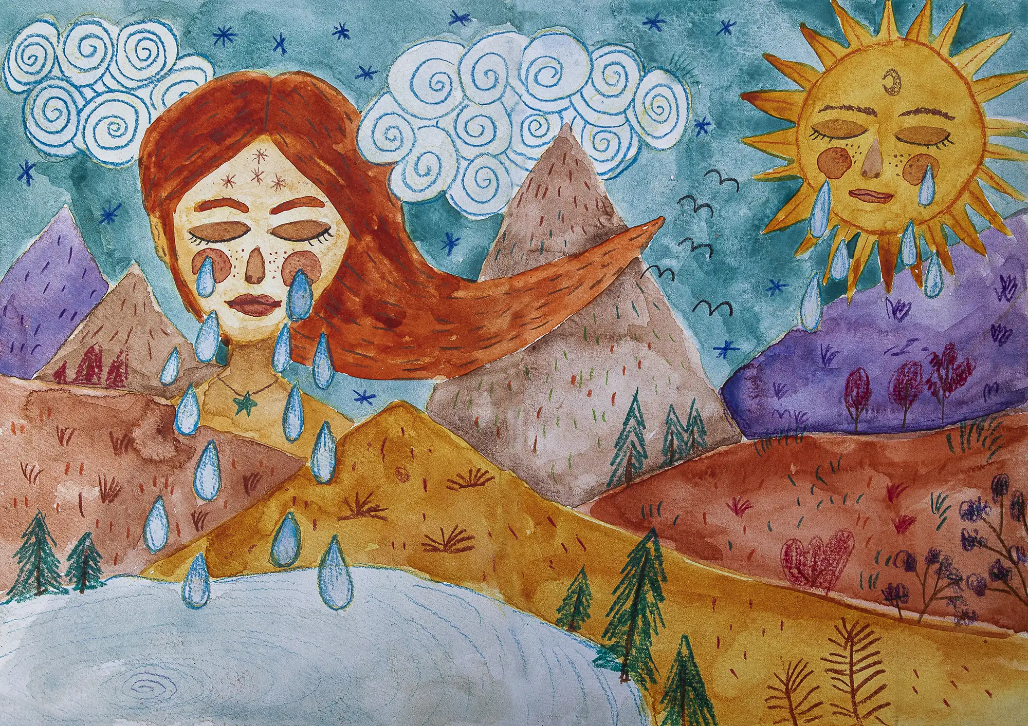 Plakat „To minie i znów zobaczysz kolory”